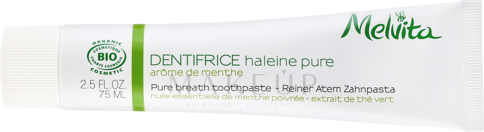 Zahnpasta für den frischen Atem - Melvita Dentifrice Pure Breath Toothpaste — Bild 75 ml