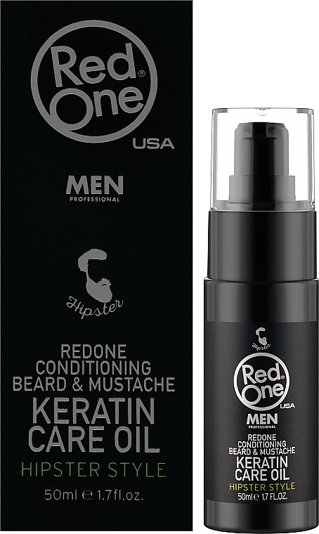 Bartöl-Conditioner - Red One Conditioning Beard & Mustache Keratin Care Oil — Bild N2
