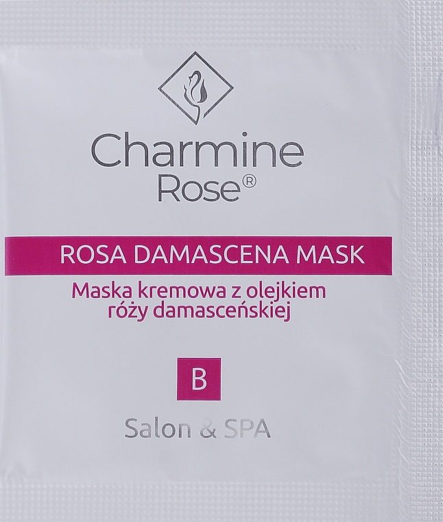 Gesichtscreme-Maske mit Damaszener-Rosenöl - Charmine Rose Rosa Damascena Mask (Probe)  — Bild N1