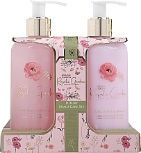 Düfte, Parfümerie und Kosmetik Set - Baylis & Harding Royale Garden Rose, Poppy & Vanilla Luxury Hand Care Gift Set (h/soap/300ml + b/h/lot/300ml)