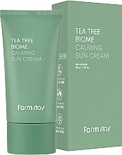 GESCHENK! Beruhigende Sonnenschutzcreme - FarmStay Tea Tree Biome Calming Sun Cream  — Bild N2