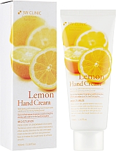 Feuchtigkeitsspendende Handcreme mit Zitronenextrakt - 3W Clinic Lemon Hand Cream — Bild N1