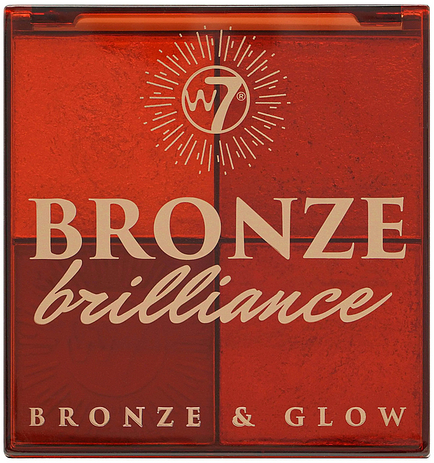 Bronzer- und Highlighterpalette - W7 Bronze Brilliance Bronze & Glow Palette — Bild N2