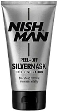 Düfte, Parfümerie und Kosmetik Tiefenreinigende Peel-Off Gesichtsmaske für Männer mit Rosmarinextrakt - Nishman Peel-Off Silver Mask