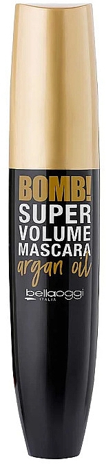 Volumengebende Wimperntusche mit Arganöl  - Bellaoggi Bomb! Super Volume Mascara Argan Oil  — Bild N1