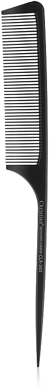 Antistatischer Carbon-Stielkamm fein gezahnt CLR-303 - Christian — Bild N1