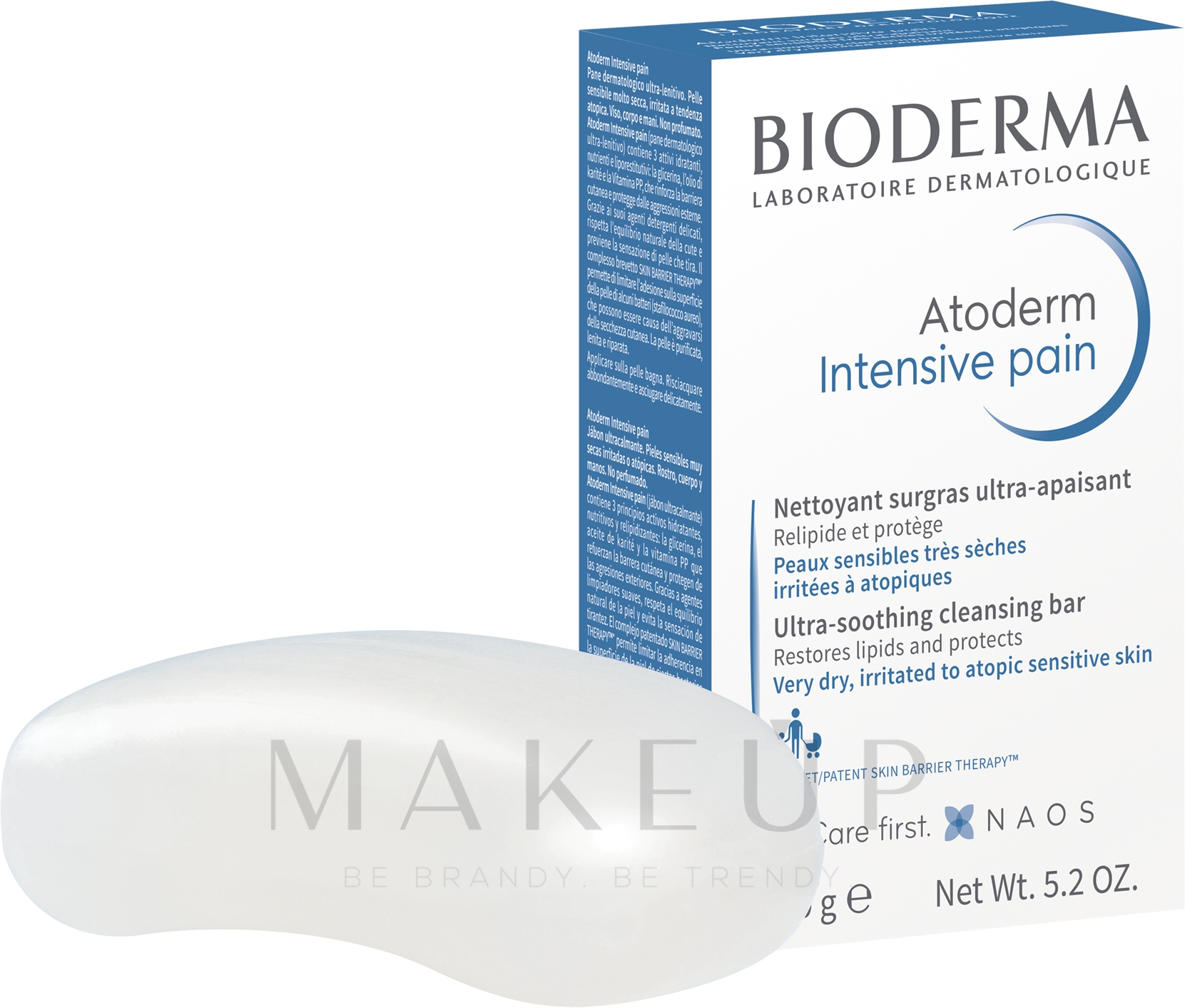 Reichhaltige reinigende Seife für trockene bis sehr trockene und empfindliche Haut - Bioderma Atoderm Pain Ultra Rich Soap — Bild 150 g
