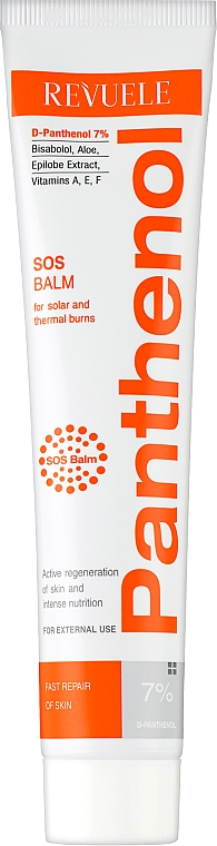 SOS-Balsam zur Hautregeneration nach Verbrennungen mit Panthenol - Revuele Panthenol SOS Balm