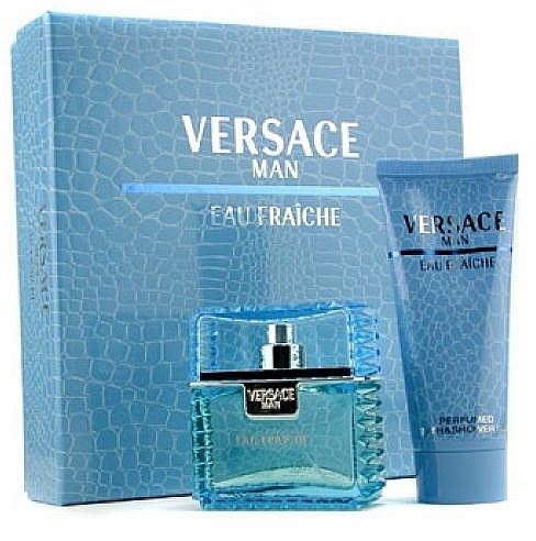 Versace Man Eau Fraiche - Duftset (Eau de Toilette 50ml + Duschgel 100ml) — Bild N1