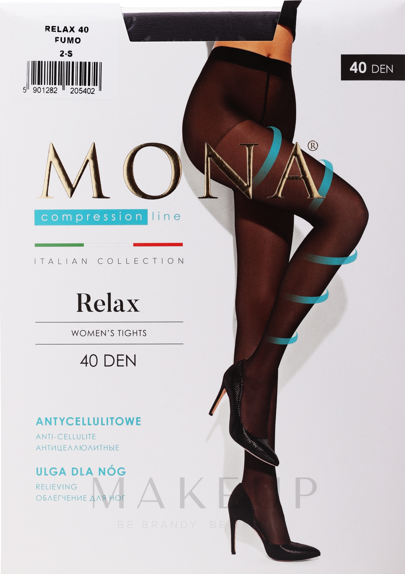 Strumpfhose für Damen Relax 40 Den fumo - MONA — Bild 2