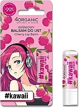 Lippenbalsam Kirsche - 4Organic #Kawaii Cherry Lip Balm — Bild N1