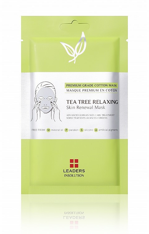 Entspannende Tuchmaske für das Gesicht - Leaders Tea Tree Relaxing Skin Renewal Mask — Bild N1