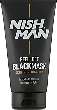 Düfte, Parfümerie und Kosmetik Tiefenreinigende Peel-Off Gesichtsmaske für Männer gegen Mitesser - Nishman Peel-Off Black Mask
