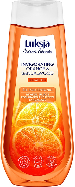 Duschgel Orange und Sandelholz - Luksja Aroma Senses Invigorating Orange & Sandalwood Shower Gel — Bild N1