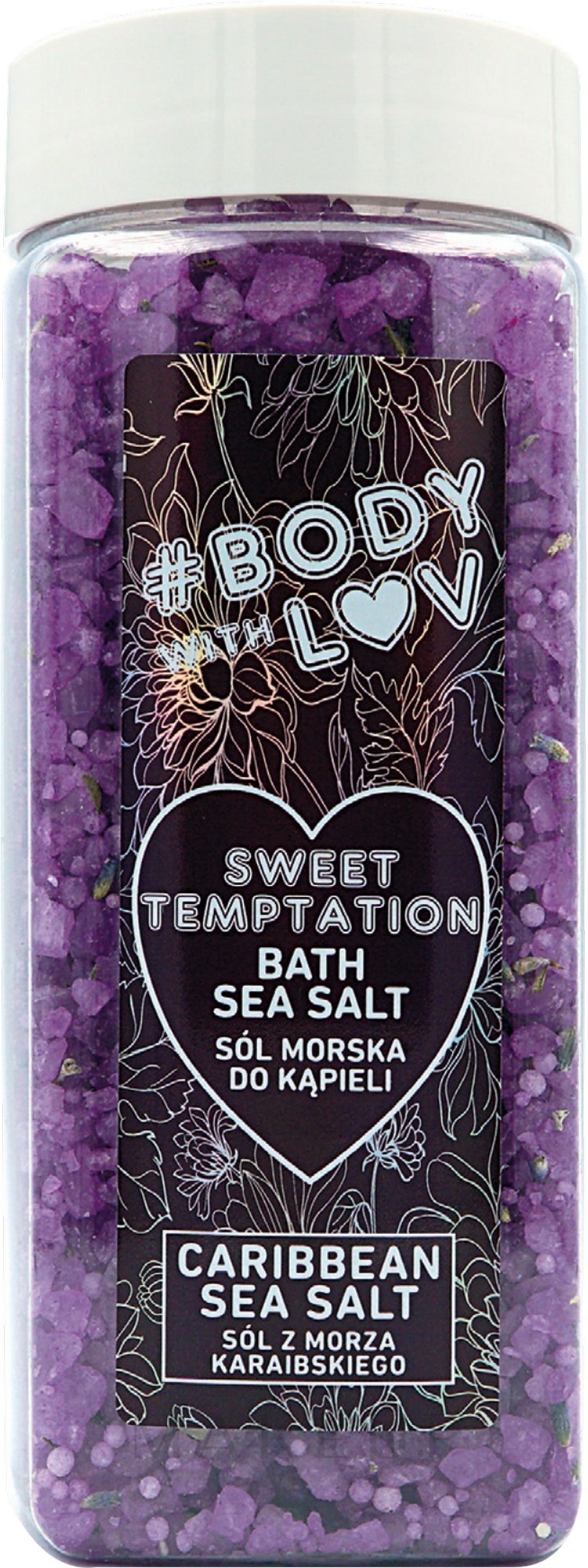 Badesalz Sweet Temptation - New Anna Cosmetics Body With Luv Sea Salt For Bath Sweet Temptation — Bild 500 g