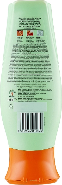 Feuchtigkeitsspendende Haarspülung mit süßer Mandel - Dabur Vatika Sweet Almond Moisturizing Conditioner — Bild N2