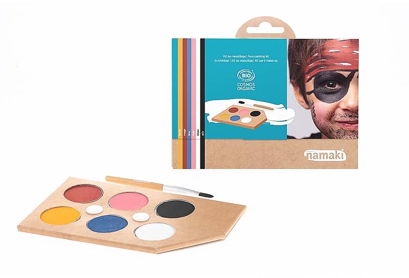 Schminkset für Kinder - Namaki Rainbow 6-Color Face Painting Kit (f/paint/15g + brush/1pc + acc/5pcs) — Bild N1
