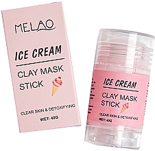 Reinigende und entgiftende Gesichtsmaske in Stick Eis - Melao Ice Cream Clay Mask Stick — Bild N2