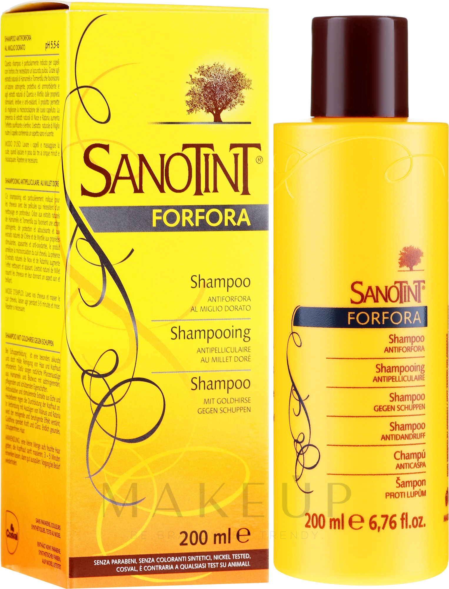 Shampoo gegen Schuppen mit Goldhirse - SanoTint — Bild 200 ml