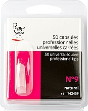 Düfte, Parfümerie und Kosmetik Universelle, eckige Profi-Tips №9 50 St. - Peggy Sage Tips