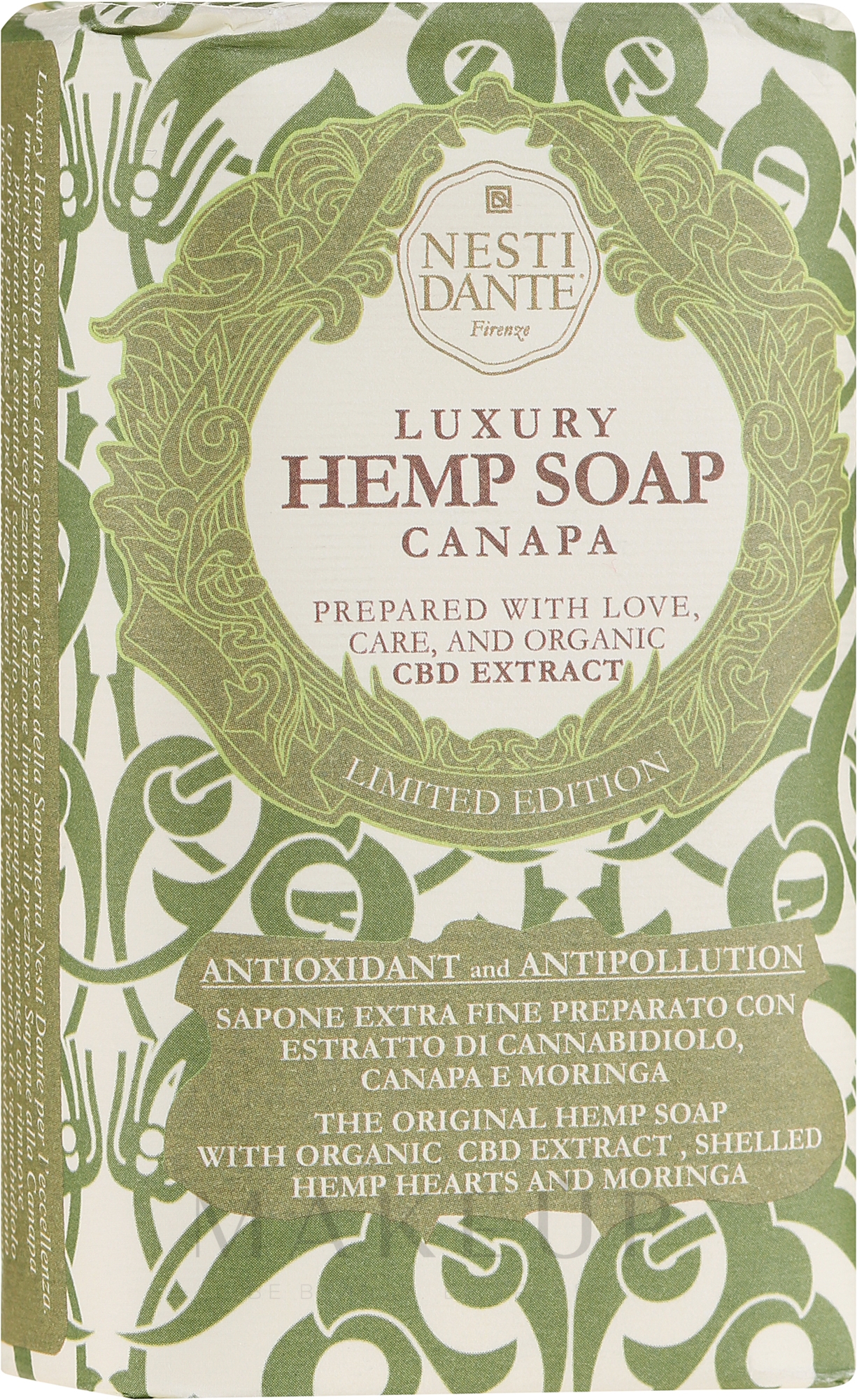 Luxuriöse Hanfseife - Nesti Dante Natural Luxury Hemp Soap Limited Edition — Bild 250 g