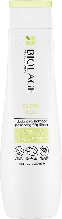 Normalisierendes Shampoo mit Zitronengras für alle Haartypen - Biolage Normalizing CleanReset Shampoo — Bild N5
