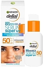 Düfte, Parfümerie und Kosmetik Gesichts-Sonnenserum - Garnier Delial Invisible Super UV SPF50+ Ceramide Protect
