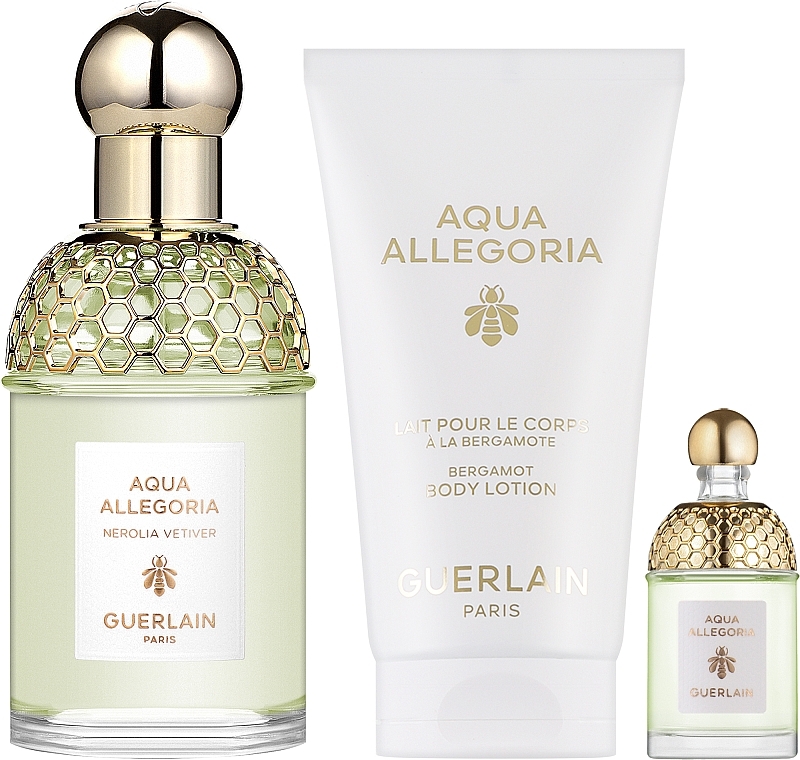 Duftset (Eau de Toilette 75ml + Eau de Toilette 7.5ml + Körperlotion 75ml)  - Guerlain Aqua Allegoria Nerolia Vetiver  — Bild N1