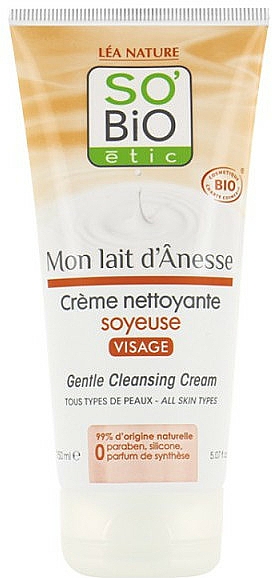 Sanfte Reinigungscreme für Gesicht - So'Bio Etic Gentle Cleansing Cream — Bild N1