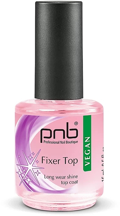 Glänzender Top Coat für normalen Nagellack - PNB Fixer Top — Bild N1