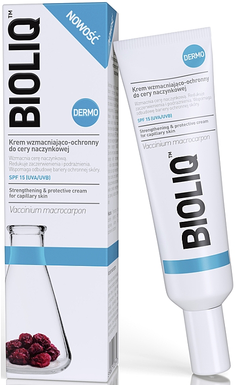 Stärkende Gesichtscreme für erweiterte Kapillaren - Bioliq Dermo Strengthening & Protective Cream — Bild N1