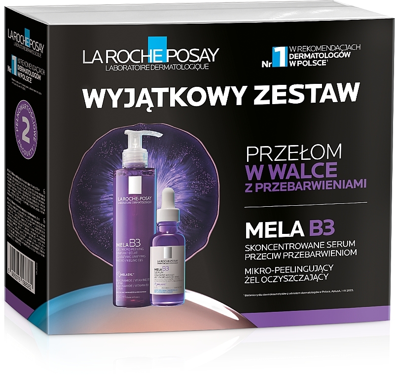 Gesichtspflegeset - La Roche Posay Mela B3 (Gesichtsgel/200 ml + Serum/30 ml) — Bild N1