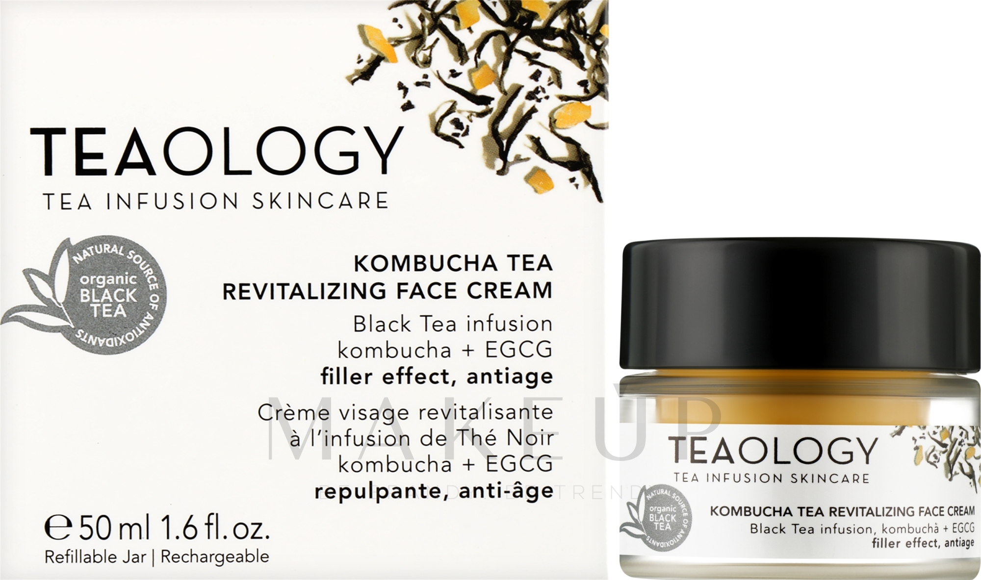 Revitalisierende Gesichtscreme - Teaology Kombucha Tea Revitalizing Face Cream — Bild 50 ml