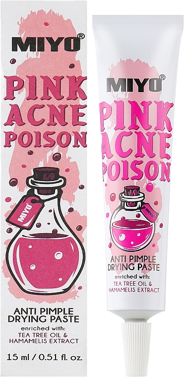 Anti-Akne Gesichtspaste mit Teebaumöl und Hamamelis-Extrakt - Miyo Pink Acne Poison — Bild N2