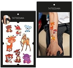 Temporäres Tattoo-Set für Kinder mit Schimmer - Tattooshka — Bild N1