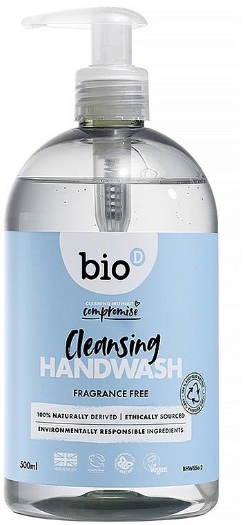 Flüssige Handseife duftfrei - Bio-D Fragrance Free Sanitising Hand Wash — Bild N1