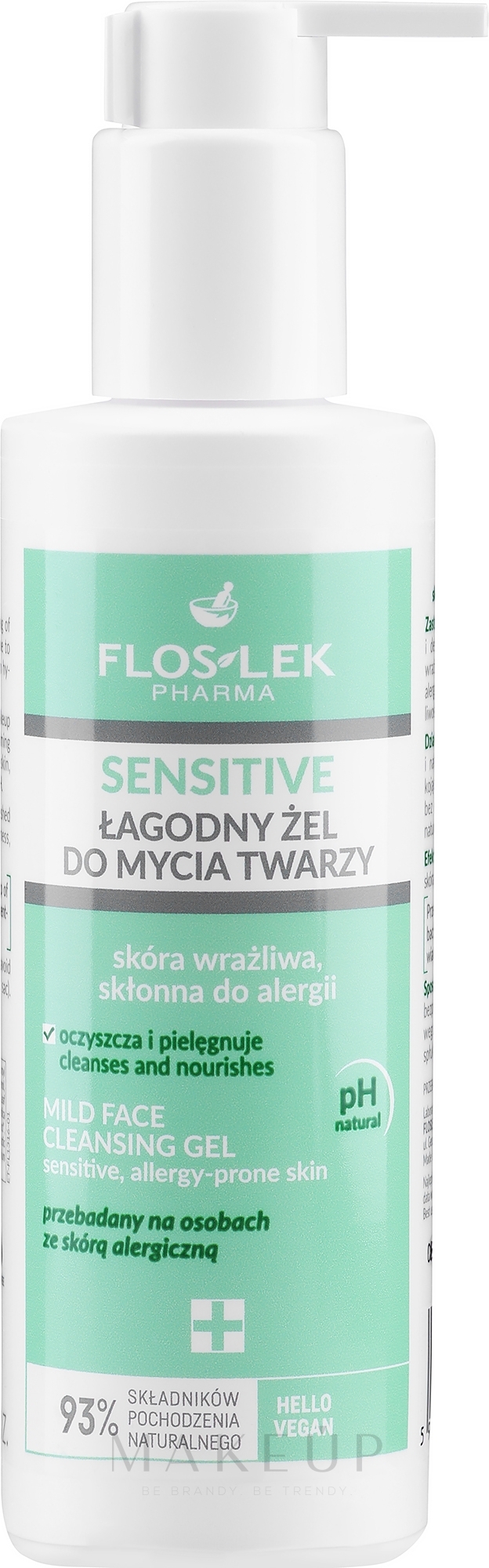 Gesichtsgel - Floslek Sensetive Skin Face Cleansing Gel — Bild 175 ml