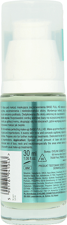 Make-up Basis - Eveline Cosmetics Base Full HD — Bild N3