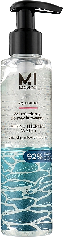Mizellen-Reinigungsgel zum Waschen mit Thermalwasser - Marion Aquapure Alpine Thermal Water Micellar Gel  — Bild N1