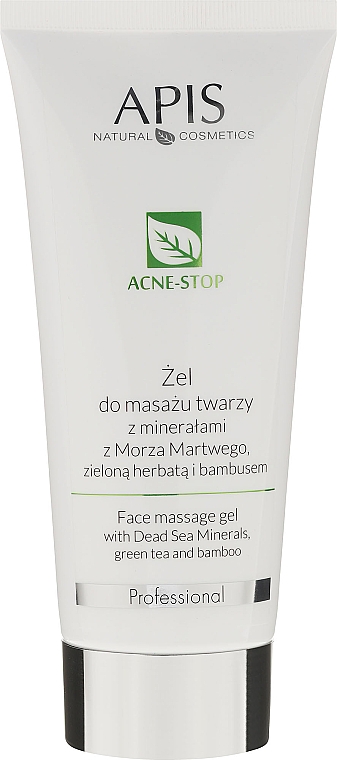 Massagegel für das Gesicht mit Tiefsee-Mineralien, grünem Tee und Bambus - APIS Professional Face Massage Gel