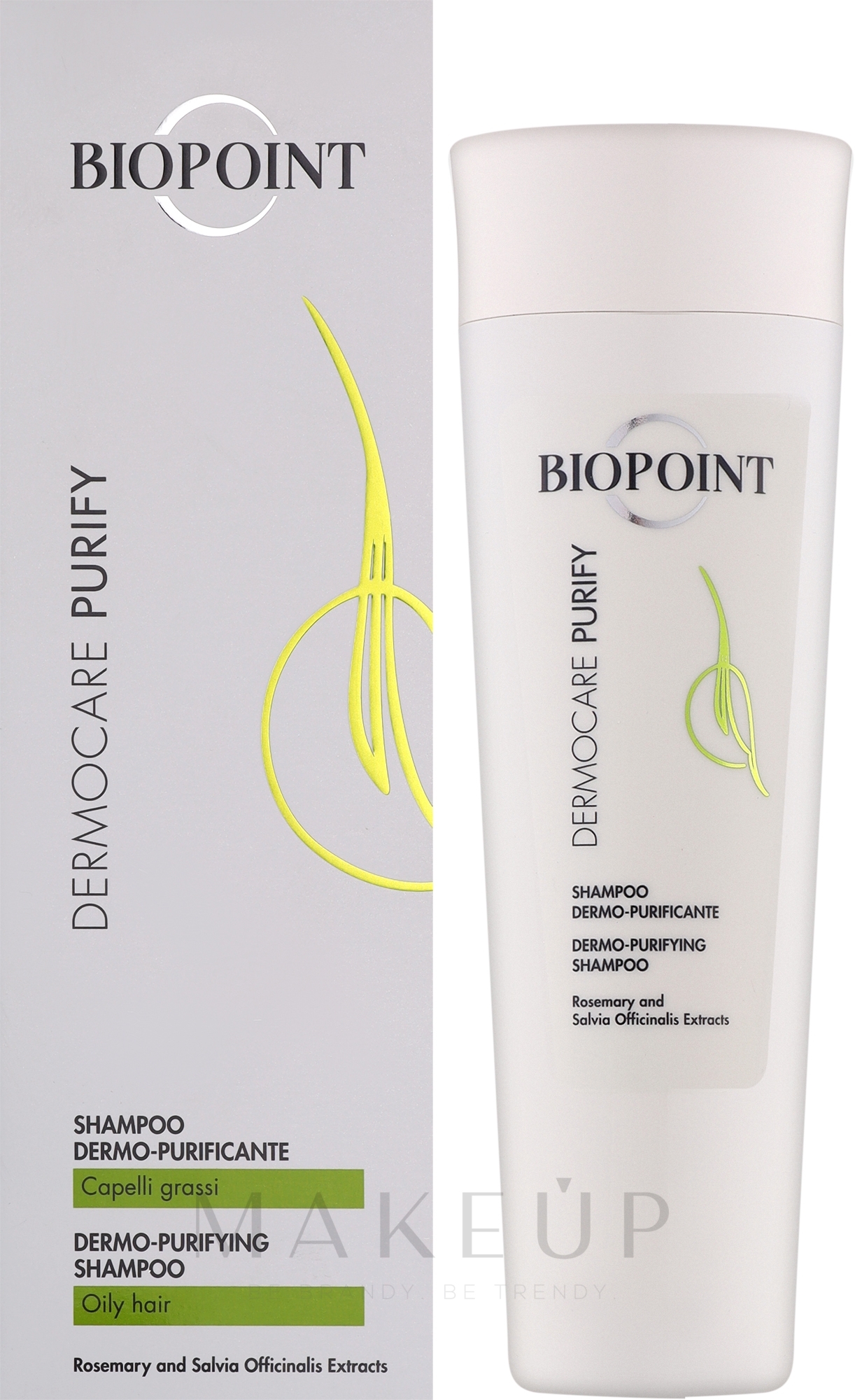 Klärendes Shampoo für das Haar - Biopoint Dermocare Purify Shampoo — Bild 200 ml