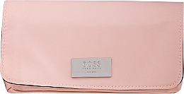 GESCHENK! Pinselset in Kosmetiktasche - BOSS Pouch Makeup Bag Pink 3 Brushes Travel Bag — Bild N1