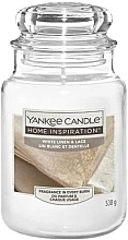 Duftkerze im Glas - Yankee Candle Home Inspiration White Linen & Lace — Bild N2