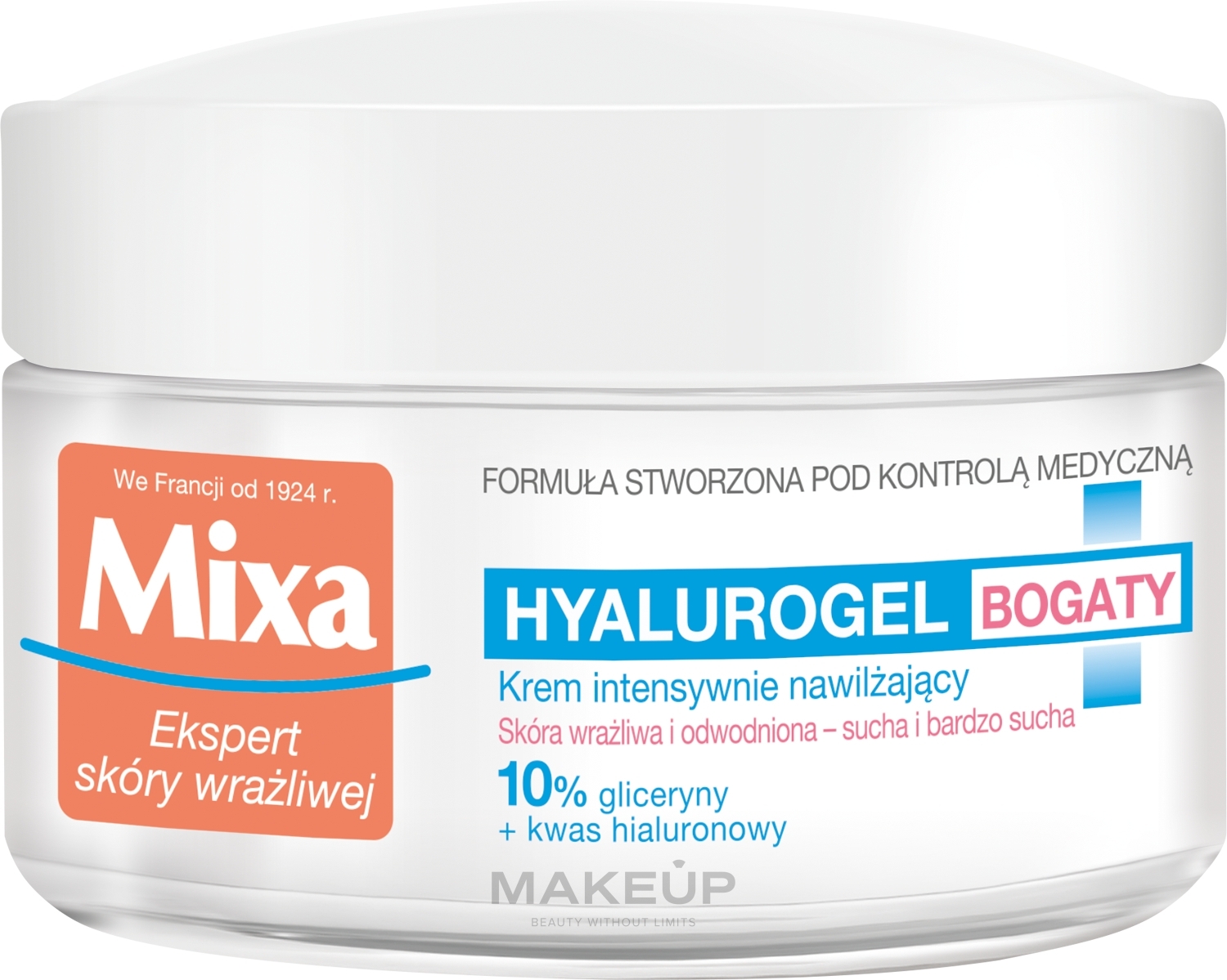 Feuchtigkeitsspendende Gesichtscreme - Mixa Hyalurogel Moisturizing Face Cream — Bild 50 ml