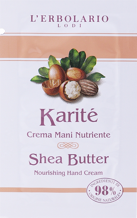 Pflegende Handcreme mit Shea Butter - L'Erbolario Karite Shea Butter Nourishing Hand Cream  — Bild N1