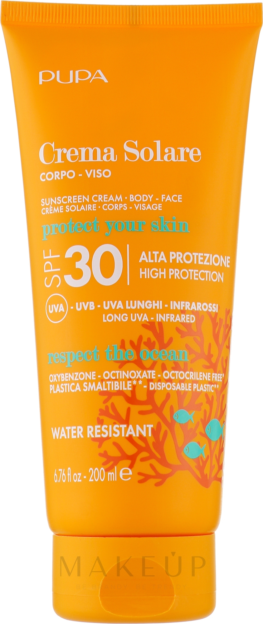 Sonnenschutzcreme SPF 30 - Pupa Sunscreen Cream — Bild 200 ml