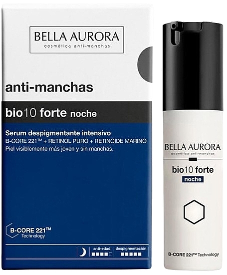 Intensives depigmentierendes Serum für die Nacht - Bella Aurora Bio10 Forte Night — Bild N1