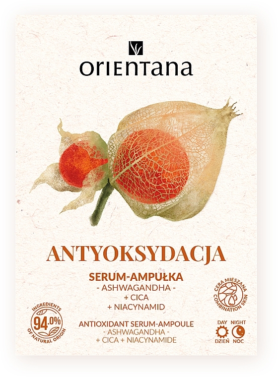 Gesichtsserum mit Antioxidantien  - Orientana Ashwagandha Cica Niacinamide Antioxidant Serum-Ampoule  — Bild N3