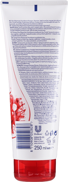 Regenerierendes Aufbau-Shampoo für stark geschädigtes Haar - Dove Advanced Regenerate Nourishment Shampoo — Foto N2