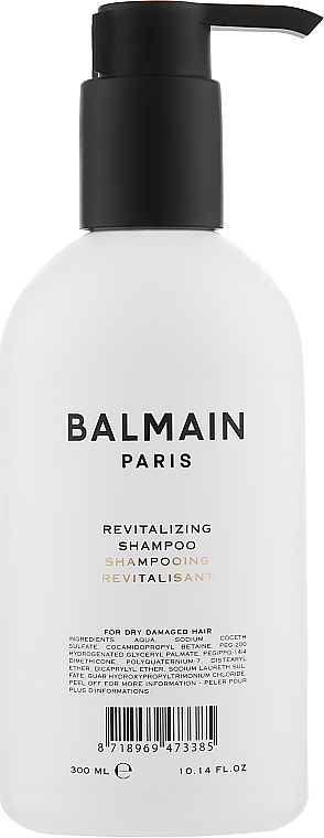 Revitalisierendes und nährendes Shampoo für trockenes und strapaziertes Haar - Balmain Paris Hair Couture Revitalizing Shampoo — Bild N1